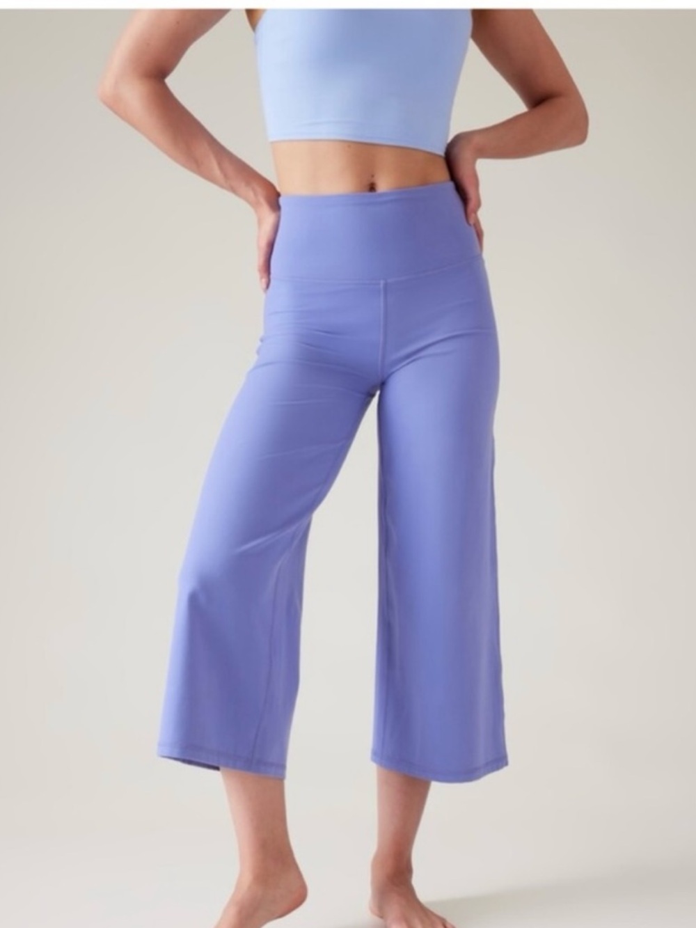 Athleta Elation Wide Leg Crop Pant Size 3X Purple